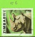 miniature ZIMBABWE YT N°6 OBLIT