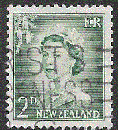 miniature Nouvelle-Zélande - YT  354  obl - Elizabeth II (1956)