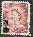 miniature Nouvelle-Zélande - YT  366  obl - Elizabeth II (1958)