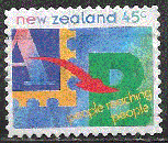 miniature Nouvelle-Zélande - YT  1308  obl - Entraide (1994)
