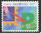 miniature Nouvelle-Zélande - YT  1408  obl - Entraide (1995)