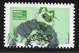 2024 FRANCE Adhésif 2445 oblitéré, cachet rond, pokémon, poussacha