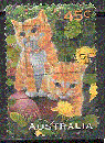 miniature Australie  - YT  1550  obl - Chats (1996)