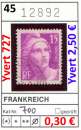 miniature France 1945 - Michel 700 - Yvert 727 - oo oblit. -