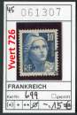 miniature France 1945 - Michel 699 - Yvert 726 - oo oblit. -