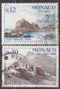 MONACO N° 678 et 680 de 1966 oblitérés 
