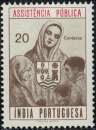 miniature Inde Portugaise 1961 Assistência Pública Assistance Publique 20 centavos Y&T PT-IN 554 RP405