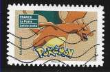 2024 FRANCE Adhésif 2435 oblitéré, pokémon, dracaufeu