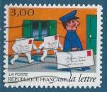 N°3069 / N°12 Journées de la lettre -  facteur autoadhésif oblitéré