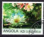 miniature ANGOLA 2000  LES FLEURS AQUATIQUES  OBLITERE