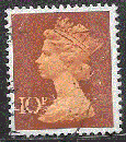 miniature Grande Bretagne  - YT  617  obl  - Type Machin, traces de pli (1970)