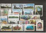 miniature TRAINS DU MONDE - LOT DE TIMBRES