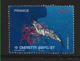 2022 FRANCE 5556 oblitéré, cachet rond, crevette bouquet