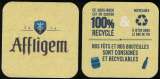 miniature SB Sous Bock Beermat Beer Coaster Affligem Fûts et Bouteilles Recyclables