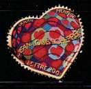 miniature France timbre n° 3861 ob année 2006  st Valentin , Coeur Scherrer
