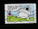 miniature France timbre n° 3961 ou 94 ob année 2006  série Sourires Chien Cubitus