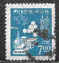 Corée du Sud  - YT  426  obl - Industrie (1966)
