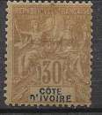 miniature Côte d'Ivoire - 1892 - YT  n° 9 *
