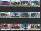 2024 FRANCE Adhésif 2455-66 oblitérés, tourisme, fontaines, série complète
