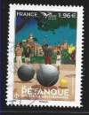 2024 FRANCE 5797 oblitéré, cachet rond,  pétanque, dent courte