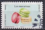 France adhesif 2024 - patisseries françaises - macarons (Cachet rond)