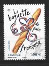 2024 FRANCE 5776 oblitéré, cachet rond, baguette française