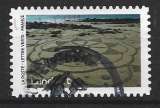 miniature 2024 FRANCE Adhésif 2386 oblitéré, cachet rond, Land Art, double oblitération