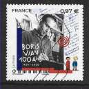 2020 FRANCE 5383 oblitéré, Boris Vian