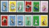 miniature 2019 FRANCE Adhésif 1729-40 oblitéré, Astérix, série complète