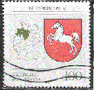 miniature RFA - YT  1518   obl- Basse-Saxe (1993)