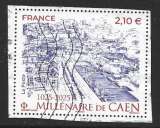 2025 FRANCE  oblitéré, millénaire de Caen, aminci