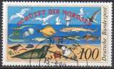 miniature ALLEMAGNE RFA N° 1286 o Y&T 1990 Protection de l'environnement de la mer du Nord