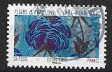 miniature 2023 FRANCE Adhésif 2279 oblitéré, cachet rond, fleurs et papillons