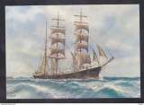 CPA - LES GRAND VOILIERS FRANCAIS - LE TROIS MATS BARQUE - EUGENE SCHNEIDER