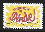2024 FRANCE Adhésif 2501 oblitéré, petits mots, dinde