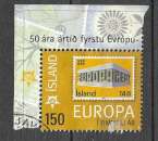 miniature Islande - 202- YT n°  Europa oblitéré  (trace d'adhérence)
