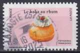 miniature France adhesif 2024 - patisseries françaises - Baba au rhum (Cachet rond)